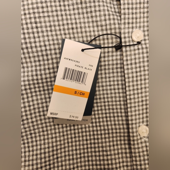NWT Perry Ellis Men's Stretch Button Down Size Small 100% Polyester - Picture 5 of 5
